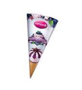 Omore ice Cream Vanilla Strawberry Cheesecake Cone